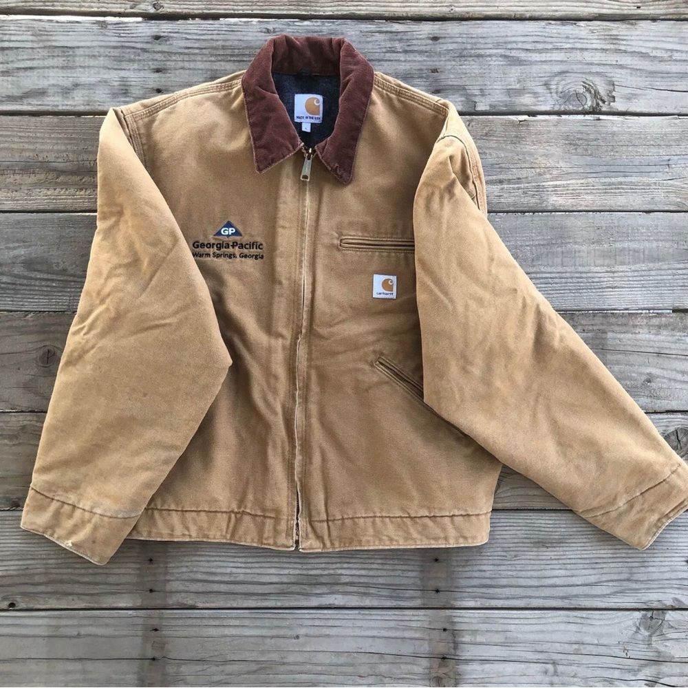 Vintage Carhartt j001 Detroit Jacket Size Large - Picture 4 of 14
